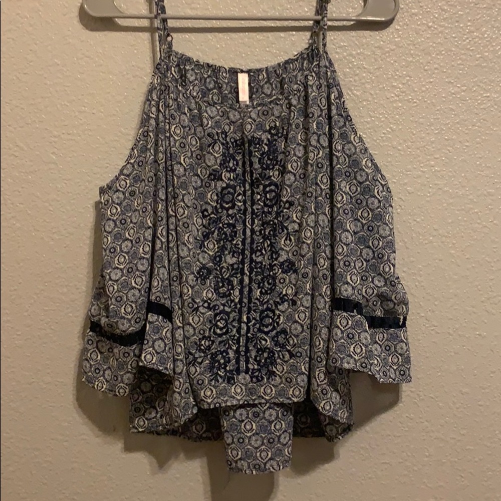 Blue Dressy Summer blouse